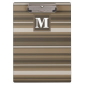 Bruine strepen klembord (Voorkant)