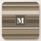 Bruine strepen onderzetter (Voorkant)