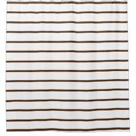 Bruine strepen Patroon Douchegordijn