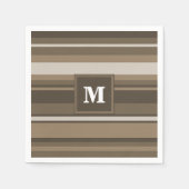 Bruine strepen servet (Voorkant)