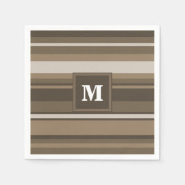 Bruine strepen servet