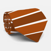 Bruine strepen stropdas (Opgerold)
