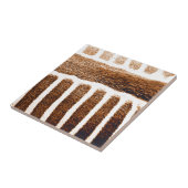 Bruine strepen_ tegeltje (Zijkant)