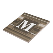 Bruine strepen tegeltje (Zijkant)