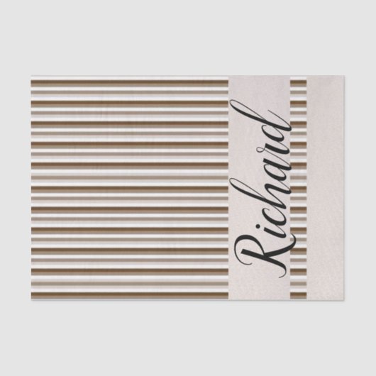 Bruine strepen van tissuepapier (Voorkant)