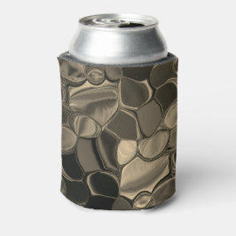 Bruine stukken, cirkels en afgeronde vormen blikjeskoeler