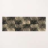 Bruine stukken, cirkels en afgeronde vormen yogamat (Voorkant (horizontaal))