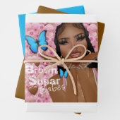 Bruine Sugar Babes Gift Wrap 13 Inpakpapier Vel (In situ)