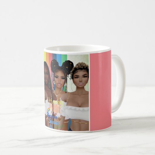 Bruine Sugar Babes Pride Mok (Voorkant rechts)