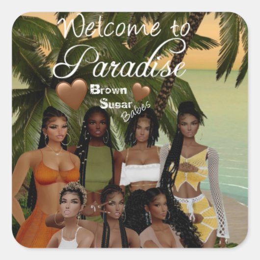 Bruine Sugar Babes Stickers 11 (Voorkant)