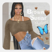 Bruine Sugar Babes Stickers 12 (Voorkant)