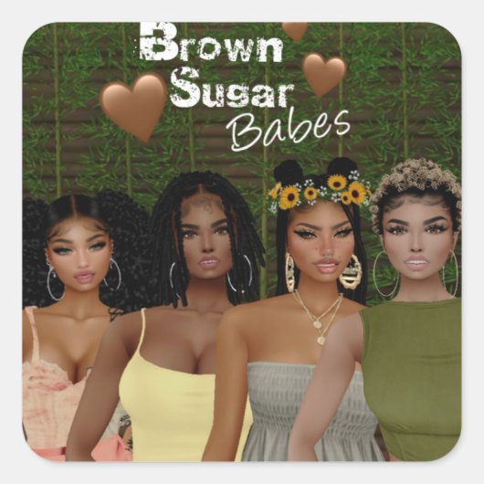 Bruine Sugar Babes Stickers 13 (Voorkant)