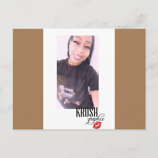 Bruine Sugar Babes x Ahsek Novel Briefkaart 1 (Voorkant)