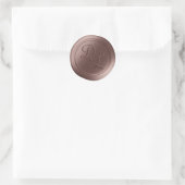 Bruine Suiker 2 Letter Monogram Wax Seal Stickers (Tas)