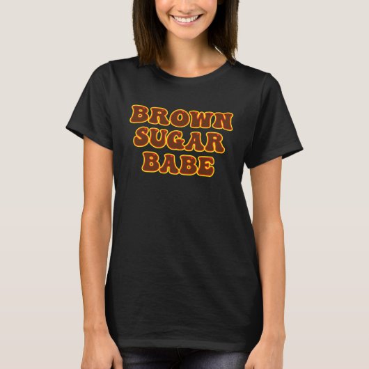 Bruine suiker Babe 9 T-shirt (Voorkant)