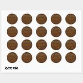 Bruine suiker Babe Melanin Girl Vrouwen Ronde Sticker (Vel)