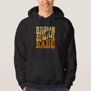 Bruine Suiker Babe Melanine Koningin Melanine Magi Hoodie