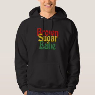 Bruine Suiker Babe Proud Black, Afrikaanse trots Hoodie
