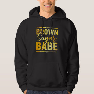 Bruine suiker babe zwart pride idee zwart geschied hoodie