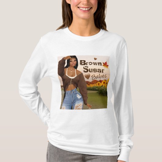 Bruine suiker babes T-shirt 11 (Voorkant)