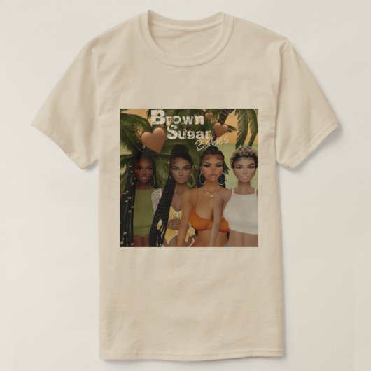 Bruine suiker babes T-shirt 13 (Design voorkant)