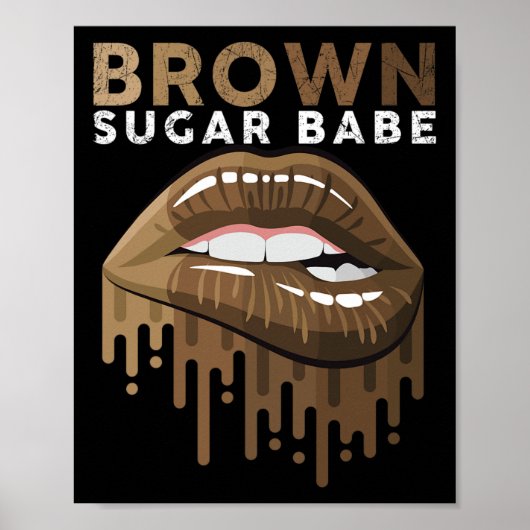 Bruine Suiker Bybe Zwarte Geschiedenis Maand Junet Poster (Voorkant)