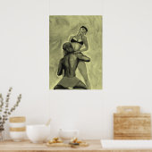 Bruine suiker herzien poster (Keuken)