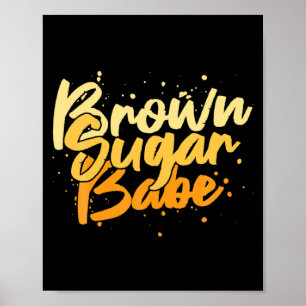 bruine suiker meisje juneteenth vrijheidsdag 1865 poster
