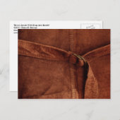 Bruine suiker met riem en sluiting briefkaart (Voorkant / Achterkant)