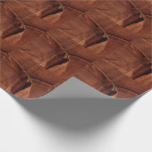 Bruine suiker met riem en sluiting cadeaupapier (Hoek)