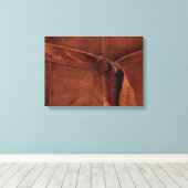 Bruine suiker met riem en sluiting canvas afdruk (Insitu (Houten vloer))