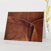 Bruine suiker met riem en sluiting kaart (Gele Bloem)