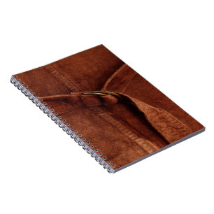 Bruine suiker met riem en sluiting notitieboek