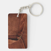 Bruine suiker met riem en sluiting sleutelhanger (achterkant)