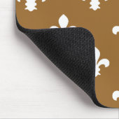 Bruine suiker Neutraal Fleur de Lys Muismat (Hoek)