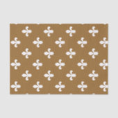 Bruine suiker Neutraal Fleur de Lys Tissuepapier (Voorkant)