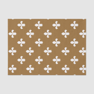 Bruine suiker Neutraal Fleur de Lys Tissuepapier