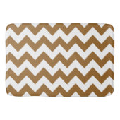 Bruine suiker Neutrale Chevrons Badmat (Voorkant)