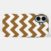 Bruine Suiker Neutrale Chevrons Case-Mate iPhone Case (Achterkant (horizontaal))