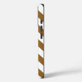 Bruine Suiker Neutrale Chevrons Case-Mate iPhone Case (Achterkant / Links)