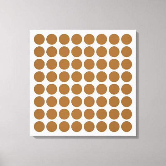 Bruine suiker Neutrale Stippen Canvas Afdruk (Voorkant)