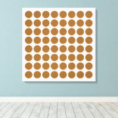 Bruine suiker Neutrale Stippen Canvas Afdruk (Insitu (Houten vloer))