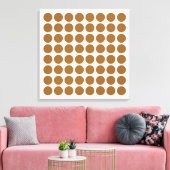 Bruine suiker Neutrale Stippen Canvas Afdruk (Insitu (Woonkamer))
