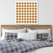 Bruine suiker Neutrale Stippen Canvas Afdruk (Insitu (Slaapkamer))