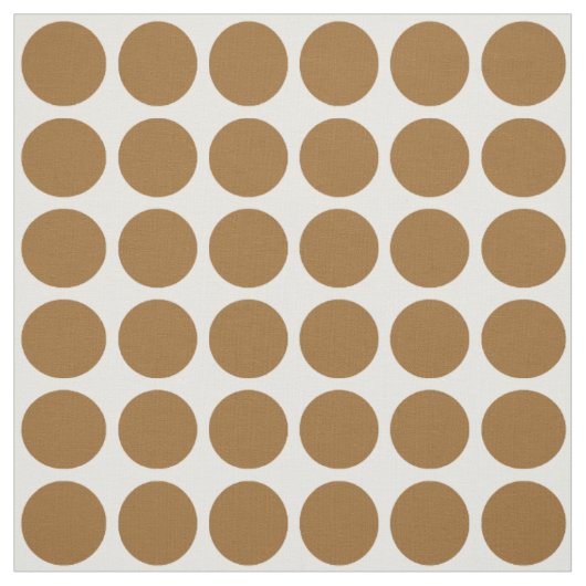 Bruine suiker Neutrale Stippen Stof (Swatch)