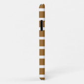 Bruine suiker neutrale strepen Case-Mate iPhone case (Achterkant/rechts)