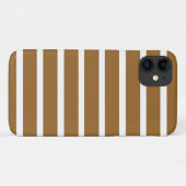 Bruine suiker neutrale strepen Case-Mate iPhone case (Achterkant (horizontaal))