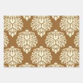 Bruine suiker Zuidelijke katoenDamask Inpakpapier Vel (Voorkant)