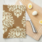 Bruine suiker Zuidelijke katoenDamask Theedoek (Quarter Fold)