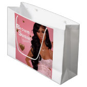 Bruine suikerbabes Gift Bag 1 Groot Cadeauzakje (Voorkant Gekanteld)
